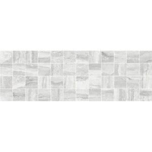 Glossy декор мозаичный серый 20x60 LAPARET