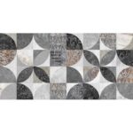 Focus плитка настенная серый узор 25x50 LAPARET