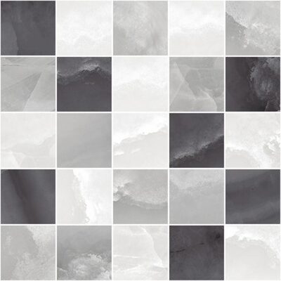Prime декор мозаичный серый микс 25x25 LAPARET
