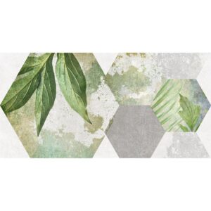 Focus плитка настенная зелёный ботаника 25x50 LAPARET