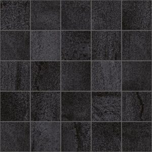 Metallica декор мозаичный чёрный 25x25 LAPARET