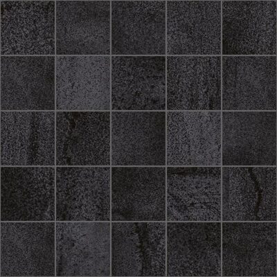 Metallica декор мозаичный чёрный 25x25 LAPARET