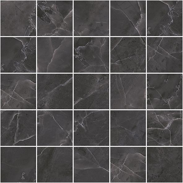 Olimpus декор мозаичный чёрный 25x25 LAPARET Olimpus декор мозаичный чёрный 25x25 LAPARET