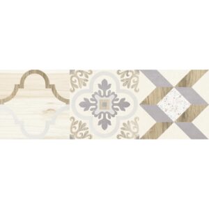 Woody плитка настенная бежевый узор 25x75 LAPARET