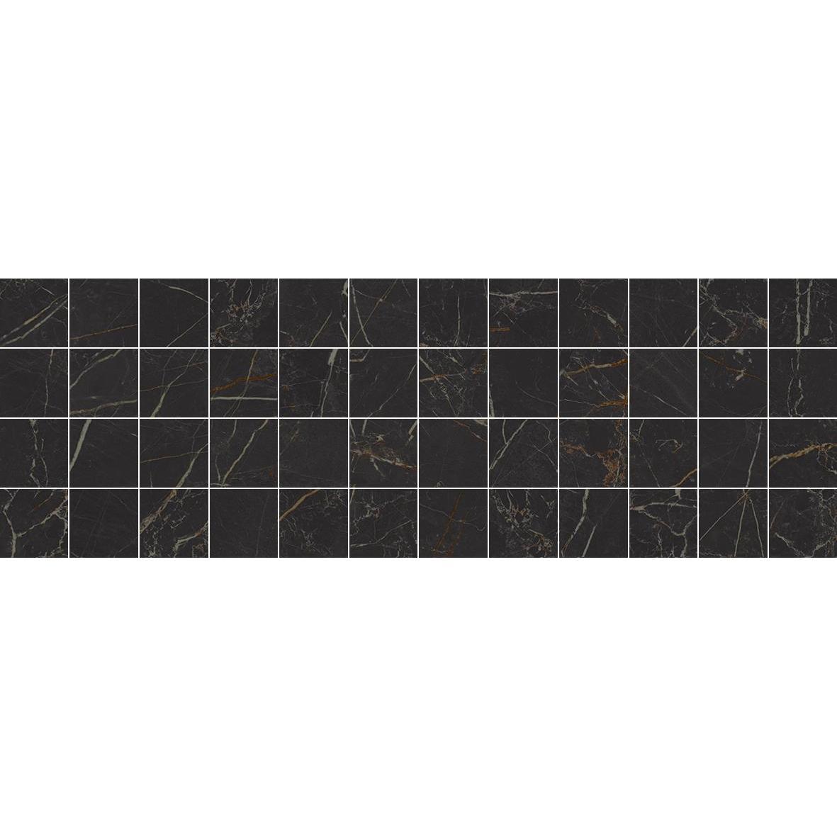 Royal декор мозаичный чёрный 20x60 LAPARET Royal декор мозаичный чёрный 20x60 LAPARET