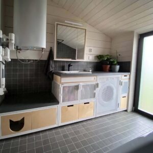 Встроенная тумба под раковину в dubldom 77 цвет на выбор ARCHPOLE