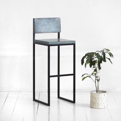 Стул барный flatmoon фанера-винтажный синий ARCHPOLE