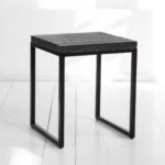 Табурет flatmoon из реек фанера-винтажный черный ARCHPOLE