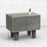 Прикроватная тумба mirror x фанера-винтажный серый ARCHPOLE