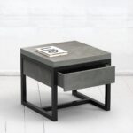 Стол журнальный old drawer фанера-винтажный серый ARCHPOLE