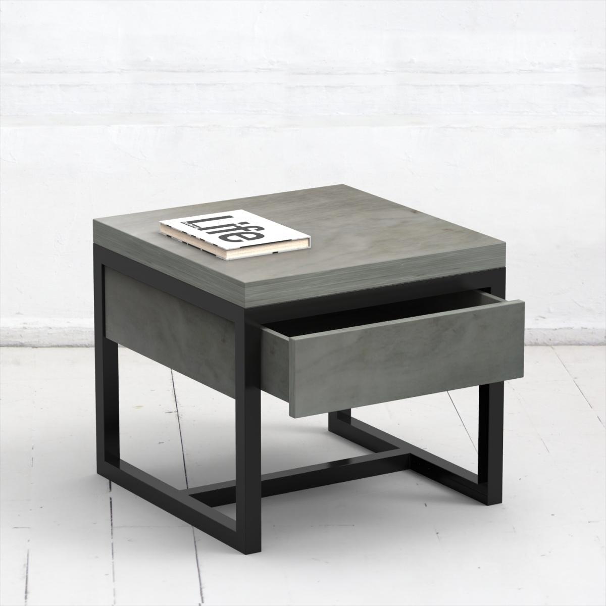Стол журнальный old drawer фанера-винтажный серый ARCHPOLE Стол журнальный old drawer фанера-винтажный серый ARCHPOLE