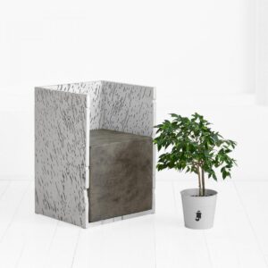 Кресло naturale винтажный белый ARCHPOLE