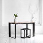 Стол рабочий metalstripe старая доска-коричневая ARCHPOLE