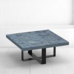 Стол журнальный naturale crosstripe фанера-винтажный синий ARCHPOLE