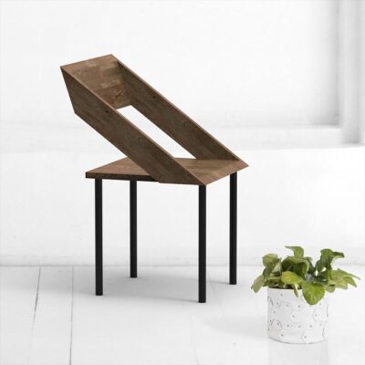Стул чайка из дуба в коричневом цвете ARCHPOLE