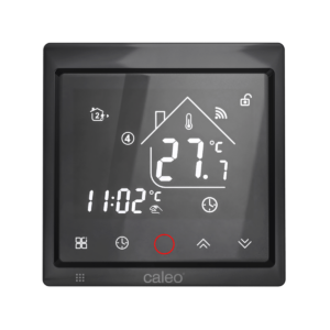 Терморегулятор CALEO С936 Wi-Fi Black Lux встраиваемый