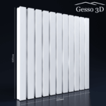 Гипсовая панель Рейка крупная Gesso 3D