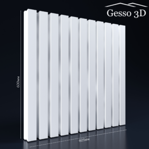Гипсовая панель Рейка крупная Gesso 3D