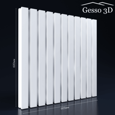 Гипсовая панель Рейка крупная Gesso 3D