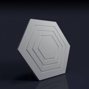Гипсовая панель Шестигранник рельефный Gesso 3D