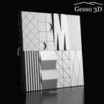 Гипсовая панель Domino 1 Gesso 3D