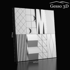 Гипсовая панель Domino 1 Gesso 3D