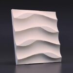 Гипсовая 3D панель Листья на песке Gesso 3D