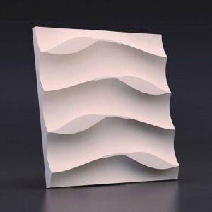 Гипсовая 3D панель Листья на песке Gesso 3D
