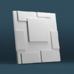 Гипсовая 3D панель Квадрат Gesso 3D