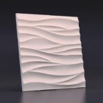 Гипсовая 3D панель Острые волны Gesso 3D