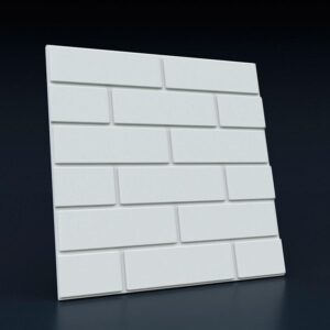 Гипсовая 3D панель Кирпич плоский Gesso 3D