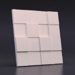 Гипсовая 3D панель Квадрат разноуровневый Gesso 3D