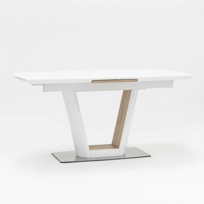 Стол обеденный Атланта раскладной 160-200*90 глянцевый белый УТ000002660 Stool Group