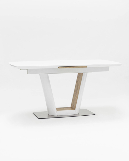 Стол обеденный Атланта раскладной 160-200*90 глянцевый белый УТ000002660 Stool Group Стол обеденный Атланта раскладной 160-200*90 глянцевый белый УТ000002660 Stool Group