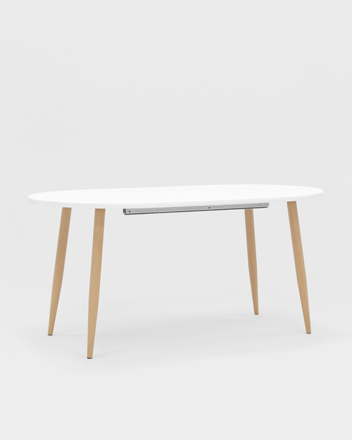 Стол обеденный Берген раскладной 160-190-220*90 белый УТ000003492 Stool Group Стол обеденный Берген раскладной 160-190-220*90 белый УТ000003492 Stool Group