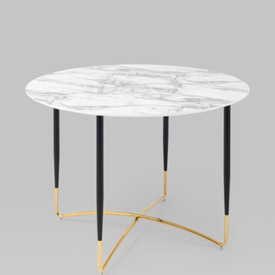Стол обеденный Даймакс 110*110 белый мрамор УТ000036109 Stool Group