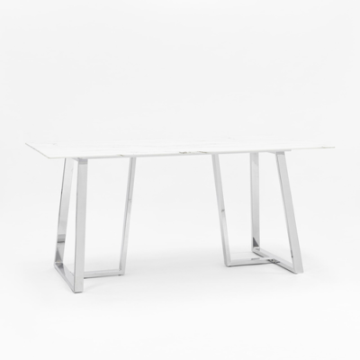 Стол обеденный Даллас 160*90 белый стеклянный УТ000002668 Stool Group