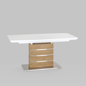 Стол обеденный Генуя раскладной 160-200*90 белый УТ000035015 Stool Group