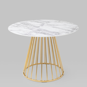 Стол обеденный Ливерпуль 110*110 белый мрамор УТ000036112 Stool Group