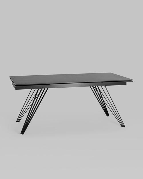 Стол обеденный Пандора раскладной 180-280*90 керамика темная УТ000034892 Stool Group Стол обеденный Пандора раскладной 180-280*90 керамика темная УТ000034892 Stool Group
