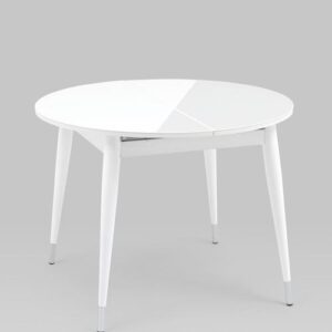 Стол обеденный Сидней раскладной 100-130 белый глянцевый УТ000036200 Stool Group