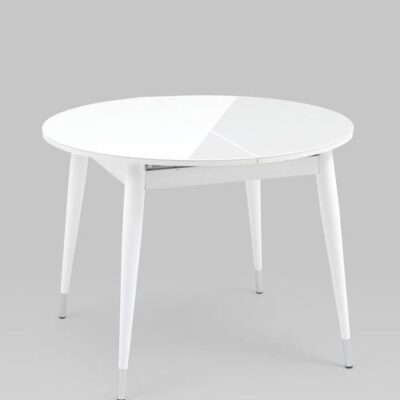 Стол обеденный Сидней раскладной 100-130 белый глянцевый УТ000036200 Stool Group