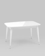 Стол обеденный Сидней раскладной 120-160*80 белый глянцевый УТ000036209 Stool Group