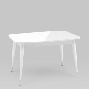 Стол обеденный Сидней раскладной 120-160*80 белый глянцевый УТ000036209 Stool Group