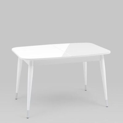 Стол обеденный Сидней раскладной 120-160*80 белый глянцевый УТ000036209 Stool Group
