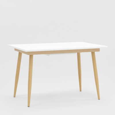 Стол обеденный Стокгольм раскладной 120-160*80 белый УТ000003491 Stool Group