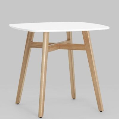 Стол обеденный Target 80*80 белый ножки массив бука УТ000005563 Stool Group