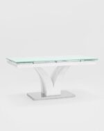Стол обеденный Верона раскладной 160-220*90 глянцевый белый УТ000003496 Stool Group