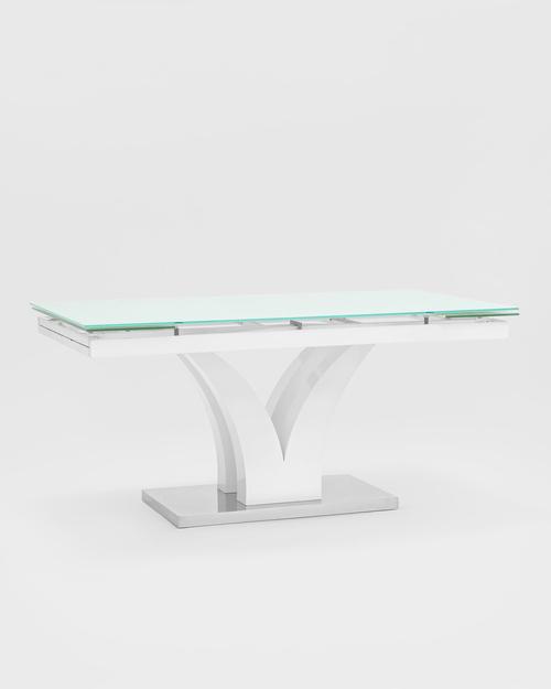 Стол обеденный Верона раскладной 160-220*90 глянцевый белый УТ000003496 Stool Group Стол обеденный Верона раскладной 160-220*90 глянцевый белый УТ000003496 Stool Group