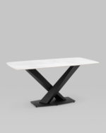 Стол обеденный Belle 160х90 белый мрамор УТ000038274 Stool Group